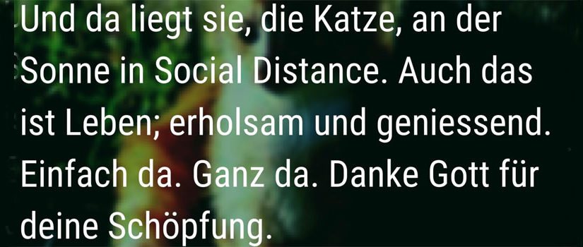 Gedanken in der Corona-Zeit